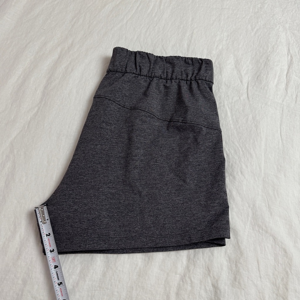 Lululemon Gray On The Fly Athletic Shorts | Size 10 Outdoor Hiking Gym Casual - Picture 9 of 11